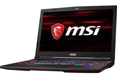 Ноутбук MSI GL63 9SEK-1031RU Core i7 9750H/16Gb/1Tb/SSD256Gb/nVidia GeForce RTX 2060 6Gb/15.6"/FHD (1920x1080)/Windows 10/black/WiFi/BT/Cam