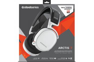 Наушники с микрофоном Steelseries Arctis 7 белый 1.2м мониторы Radio оголовье (61464)