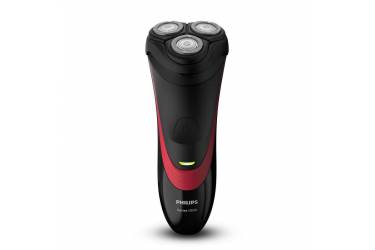 Бритва роторная Philips S1310/04 реж.эл.:3 питан.:аккум. черный/красный