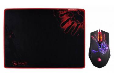 Мышь A4Tech Bloody A6081 черный/Tattoo оптическая (4000dpi) USB2.0 (8but)