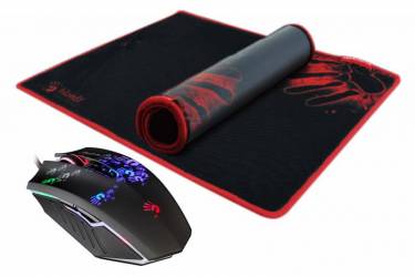 Мышь A4Tech Bloody A6081 черный/Tattoo оптическая (4000dpi) USB2.0 (8but)