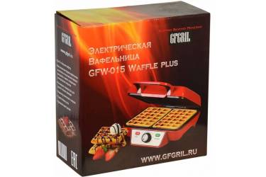 Вафельница GFGril Waffle Plus GFW-015 1000Вт красный