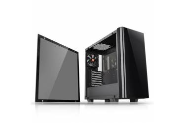 Корпус Thermaltake View 21 TG черный без БП ATX 5x120mm 3x140mm 2xUSB3.0 audio bot (плохая упаковка)