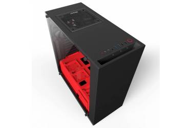 Корпус NZXT S340 ELITE черный/красный без БП ATX 4x120mm 3x140mm 2xUSB2.0 2xUSB3.0 audio bott PSU