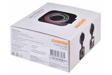 Видеорегистратор Digma FreeDrive 400 черный 4Mpix 1080x2560 1080p 140гр. Ambarella A7LA50