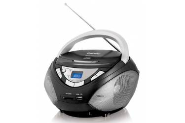 Аудиомагнитола BBK BX108U черный/серый 4Вт/CD/CDRW/MP3/FM(an)/USB/SD