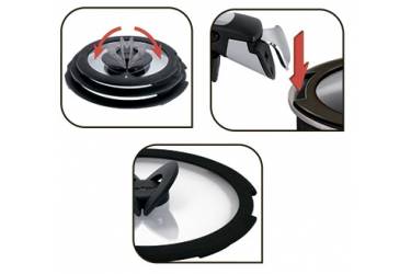 Набор крышек Tefal Ingenio L9931152 руч.черная компл.:3предм. (2100086335)