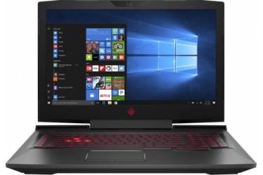 Ноутбук HP Omen 17-an057ur Core i7 7700HQ/8Gb/1Tb/SSD128Gb/nVidia GeForce GTX 1050 Ti 4Gb/17.3"/IPS/FHD (1920x1080)/Free DOS/black/WiFi/BT/Cam