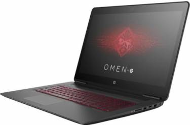 Ноутбук HP Omen 17-w200ur Core i5 7300HQ/6Gb/1Tb/DVD-RW/nVidia GeForce GTX 1050 2Gb/17.3"/IPS/FHD (1920x1080)/Windows 10 64/black/WiFi/BT/Cam