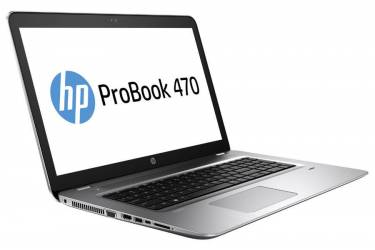 Ноутбук HP ProBook 470 G4 Core i5 7200U/8Gb/1Tb/DVD-RW/nVidia GeForce 930MX 2Gb/17.3"/UWVA/FHD (1920x1080)/Windows 10 Professional 64/silver/WiFi/BT/Cam