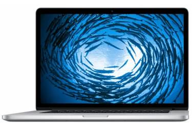 Ноутбук Apple MacBook Pro MJLQ2RU/A Core i7 4770HQ/16Gb/SSD256Gb/Intel Iris Pro graphics/15.4" (2880x1800)/Mac OS X/silver/WiFi/BT/Cam