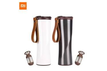 Термокружка Xiaomi Kiss Kiss Fish OLED Smart Coffee Tumbler Brown