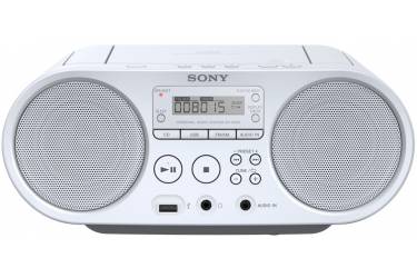 Аудиомагнитола Sony ZS-PS50 белый 4Вт/CD/CDRW/MP3/FM(dig)/USB