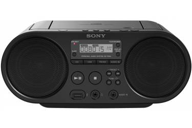 Аудиомагнитола Sony ZS-PS50 черный 4Вт/CD/CDRW/MP3/FM(dig)/USB