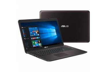 Ноутбук Asus X756UQ-T4233T Core i5 6200U/6Gb/500Gb/DVD-RW/nVidia GeForce 940MX 2Gb/17.3"/FHD (1920x1080)/Windows 10 64/dk.brown/WiFi/BT/Cam