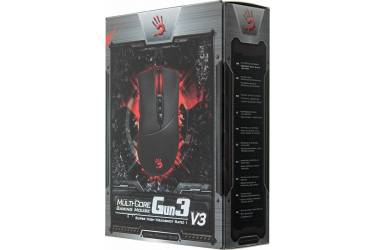 Мышь A4 Bloody V3 черный оптическая (3200dpi) USB игровая (7but) (плохая упаковка)