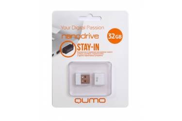 USB флэш-накопитель 32GB Qumo Nano белый USB2.0