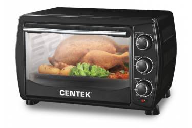 Мини-печь Centek CT-1536-20 черн.20л 1400Вт, таймер 90 мин, 4 режима, max 320°