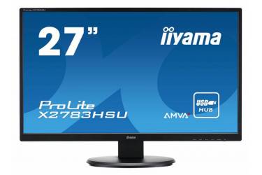 Монитор Iiyama 27" ProLite X2783HSU-B1 черный VA LED 4ms 16:9 DVI HDMI M/M матовая 3000:1 300cd 178гр/178гр 1920x1080 D-Sub FHD USB 4.4кг