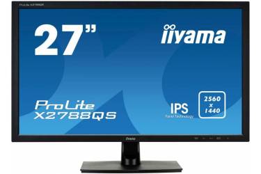 Монитор Iiyama 27" ProLite X2788QS-B1 черный IPS LED 5ms 16:9 DVI HDMI M/M матовая 350cd 178гр/178гр 2560x1440 DisplayPort QHD 4.4кг