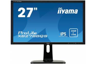 Монитор Iiyama 27" ProLite XB2788QS-B1 черный IPS LED 5ms 16:9 DVI HDMI M/M матовая HAS 350cd 178гр/178гр 2560x1440 DisplayPort QHD 6.2кг