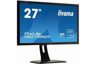 Монитор Iiyama 27" ProLite XB2788QS-B1 черный IPS LED 5ms 16:9 DVI HDMI M/M матовая HAS 350cd 178гр/178гр 2560x1440 DisplayPort QHD 6.2кг