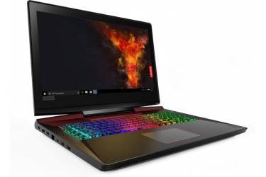 Ноутбук Lenovo IdeaPad Y920-17IKB Core i7 7700HQ/16Gb/1Tb/SSD128Gb/nVidia GeForce GTX 1070 8Gb/17.3"/IPS/FHD (1920x1080)/Windows 10/black/WiFi/BT/Cam