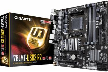 Материнская плата Gigabyte GA-78LMT-USB3 R2 Soc-AM3+ AMD 760G 4xDDR3 mATX AC`97 8ch(7.1) GbLAN RAID+VGA+DVI+HDMI