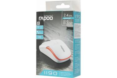 Мышь Rapoo 1190 белый оптическая (1000dpi) беспроводная USB (2but)