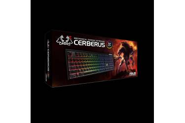 Клавиатура Asus CERBERUS Mech RGB Black Switch механическая черный USB 2.0 Multimedia LED