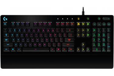 Клавиатура Logitech G213 Prodigy RGB черный USB Multimedia for gamer LED (подставка для запястий)