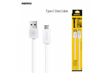 Кабель USB Remax RT-C1 Type-C плоский белый 1 m в уп.