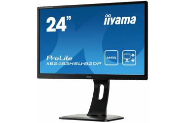 Монитор Iiyama 23.8" ProLite XB2483HSU-B2DP черный VA LED 4ms 16:9 DVI M/M матовая HAS Pivot 250cd 178гр/178гр 1920x1080 D-Sub DisplayPort FHD USB 5.6кг