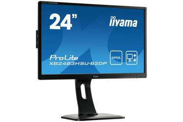 Монитор Iiyama 23.8" ProLite XB2483HSU-B2DP черный VA LED 4ms 16:9 DVI M/M матовая HAS Pivot 250cd 178гр/178гр 1920x1080 D-Sub DisplayPort FHD USB 5.6кг