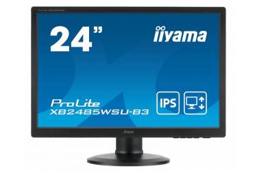 Монитор Iiyama 24.1" ProLite XB2485WSU-B3 черный IPS LED 4ms 16:10 DVI M/M матовая HAS Pivot 250cd 178гр/178гр 1920x1200 D-Sub DisplayPort FHD USB 6.6кг