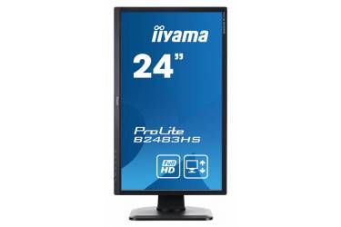 Монитор Iiyama 24" ProLite B2483HS-B1 черный TN+film LED 2ms 16:9 DVI HDMI M/M матовая HAS Pivot 250cd 170гр/160гр 1920x1080 D-Sub FHD 5.1кг