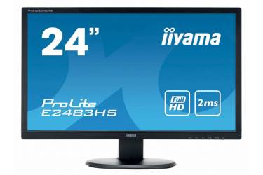 Монитор Iiyama 24" ProLite E2483HS-B1 черный TN+film LED 2ms 16:9 DVI HDMI M/M матовая 250cd 1920x1080 D-Sub FHD 3.4кг