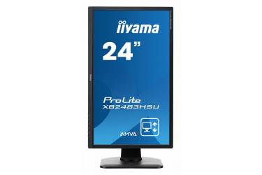 Монитор Iiyama 24" ProLite XB2483HSU-B2 черный VA LED 4ms 16:9 DVI HDMI M/M матовая HAS Pivot 250cd 178гр/178гр 1920x1080 D-Sub FHD USB 5.61кг