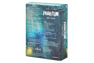 Мышь Oklick 825G PHANTOM черный/синий оптическая USB игровая (5but)