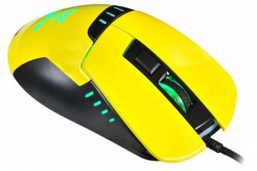 Мышь Oklick 865G Snake черный/желтый оптическая (2400dpi) USB игровая (5but)