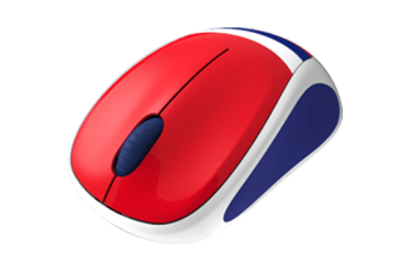 Компьютерная мышь Logitech Wireless Mouse M235 Russia красная