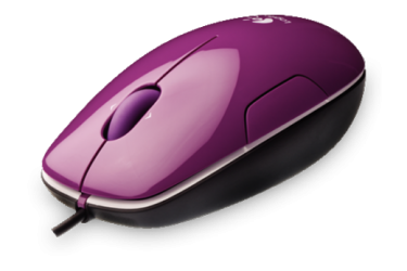 Компьютерная мышь Logitech LS1 Laser Mouse пурпурная