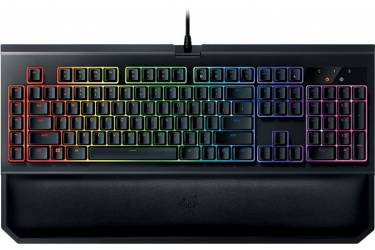 Клавиатура Razer BlackWidow Chroma V2 черный USB Multimedia Gamer LED (подставка для запястий)