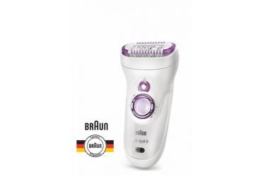 Эпилятор Braun 9-969 WD Spa скор.:2 насад.:4 от аккум. белый/бирюзовый