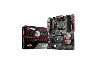 Материнская плата MSI B350 TOMAHAWK PLUS Soc-AM4 AMD B350 4xDDR4 ATX AC`97 8ch(7.1) GbLAN RAID+VGA+DVI+HDMI