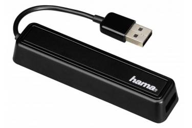 Разветвитель USB 2.0 Hama 12167 4порт. черный (FOB-00012167)