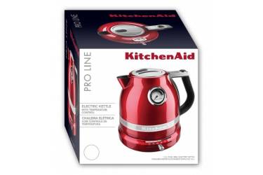 Чайник электрический KitchenAid 5KEK1522 1.5л. 2400Вт серебристый матовый/карамельное яблоко (корпус: алюминий)