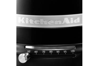 Чайник электрический KitchenAid 5KEK1522 1.5л. 2400Вт черный матовый/серебристый (корпус: алюминий)