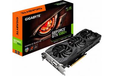 Видеокарта Gigabyte PCI-E GV-N108TGAMINGOC BLACK-11GD nVidia GeForce GTX 1080Ti 11010Mb 352bit GDDR5X 1480/11010 DVIx1/HDMIx1/DPx3/HDCP Ret