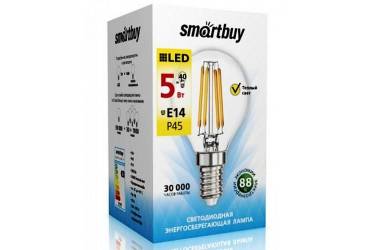 Светодиодная (LED) Лампа FIL (прозр. - ДИММЕР!!!) Smartbuy-P45-05W/3000/E14 __(SBL-P45DF-5-30K-E14)